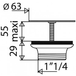 Valentin Bonde plastique à grille Diam 63 mm Kobleo