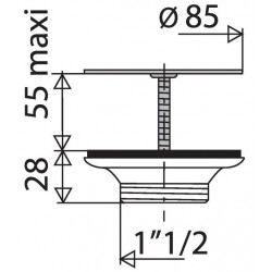 Valentin Bonde plastique à grille plate pour évier grès Kobleo