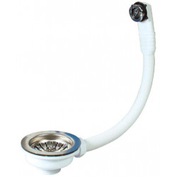 Nicoll Bonde à panier avec trop plein, plateau chromé Diam 114 mm Kobleo