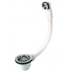 Nicoll Bonde à panier avec trop plein, plateau Diam 84 mm Kobleo