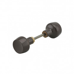 Thirard Bouton double rond laqué marron 1 portée carré 6 longueur 100 mm 492 Thirard Kobleo