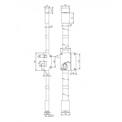 Thirard Boîtier de serrure BELUGA CP Blanche à fouillot 75 x 130 mm Droite Kobleo