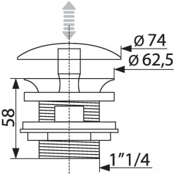 Valentin Bonde lavabo laiton Digiclic à lanterne 37 l/mn Kobleo