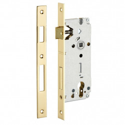 Thirard Boîtier serrure à encastrer à cylindre axe 45 mm têtière laitonnée 943 Thirard Kobleo