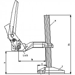 Bessey Bride de serrage rapide hauteur de serrage 500 mm BS6N Kobleo