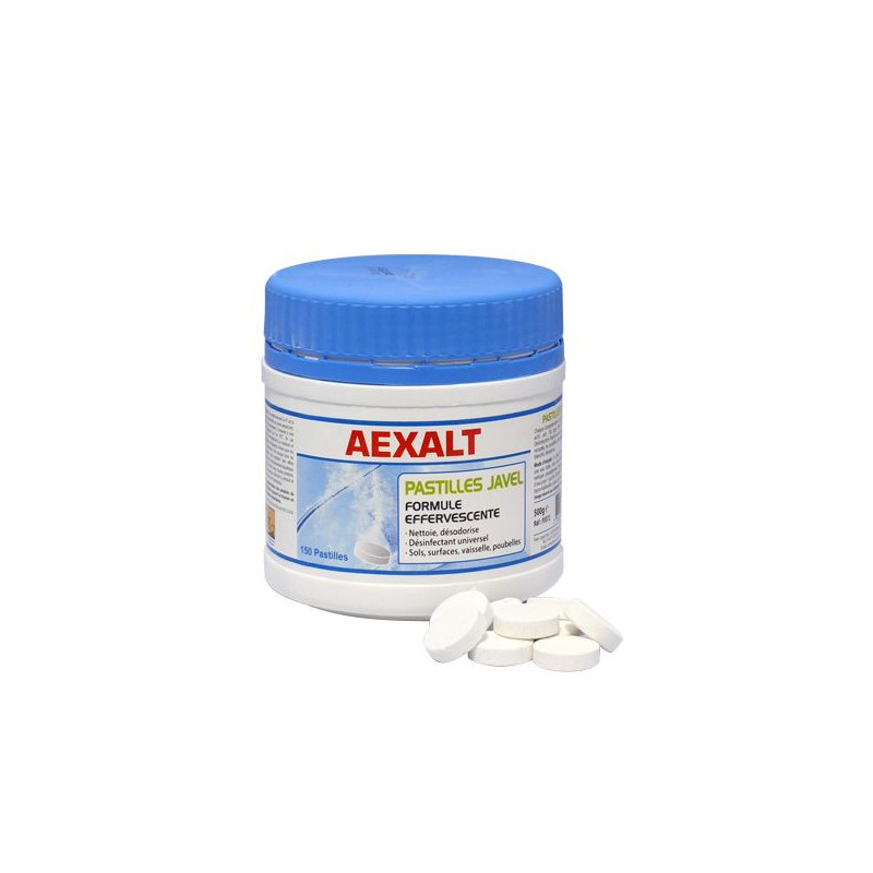 Aexalt Boîte de 150 désinfectants universel chloré 500 g PASTILLES JAVEL Kobleo