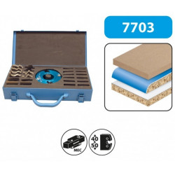 Leman Coffret Porte-outil à Profiler D120 Al50 Ht50 Et 6 Jeux de Fers Profil Kobleo