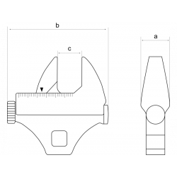 Bahco Clés à molette carré conducteur 3/8 Crowfoot 1950MZ-3/8 Bahco Kobleo Bahco Clés à molette carré conducteur 3/8 Crowfoot 1950MZ-3/8 Bahco Kobleo
