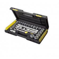 Stanley Coffret de douilles 6pans MICROTOUGH 1/2 Cliquet réversible 29 pcs 2 Stanley Kobleo