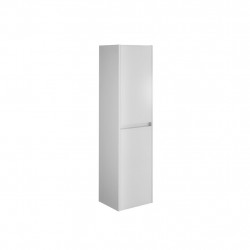 Allibert Colonne 40cm 2 portes 2 étagères amovibles Blanc brillant GEORGE Kobleo
