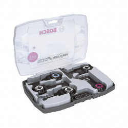 Bosch Coffret 6 lames Starlock spécial électricien et plaquiste outils multi Kobleo Bosch Coffret 6 lames Starlock spécial électricien et plaquiste outils multi Kobleo