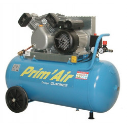 Lacme Compresseur bicylindre 2CV Monophasé 21m3/h 100L PRIMAIR VM 21/100 NM Kobleo
