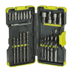 Ryobi Coffret de 30 accessoires de perçage-vissage et boulonnage RAK30MIX Kobleo Ryobi Coffret de 30 accessoires de perçage-vissage et boulonnage RAK30MIX Kobleo