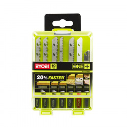 Ryobi Coffret de 10 lames spéciales scie sauteuse sans fil ONE+ RAK10JSBMP Kobleo