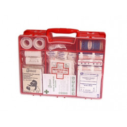 Esculape Coffret de secours en polypro rouge 30 personnes ASEP GROS CHANTIERS Kobleo
