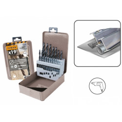 Leman Coffret 19 Forets Metal Hss Standard D.1 à 10mm Kobleo