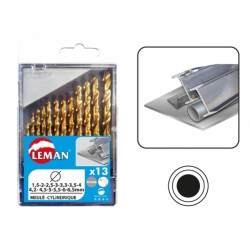 Leman Coffret 13 Forets Metal Titane Diam1.5 à 6.5mm Kobleo Leman Coffret 13 Forets Metal Titane Diam1.5 à 6.5mm Kobleo