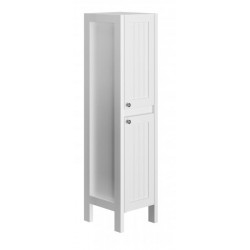 Allibert Colonne 40 cm Blanc mat 2 portes 2 étagères en bois amovibles AMERICA Kobleo