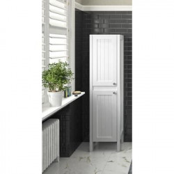 Allibert Colonne 40 cm Blanc mat 2 portes 2 étagères en bois amovibles AMERICA Kobleo