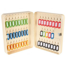 Decayeux Coffret à clé à crochet fixe Blanc avec intercalaire pour 45 clés Kobleo