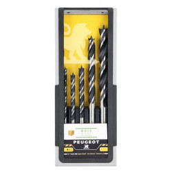 Peugeot Coffret de 6 forets bois 3 pointes usage intensif Kobleo Peugeot Coffret de 6 forets bois 3 pointes usage intensif Kobleo