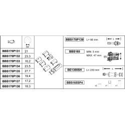 Bahco Coffret d’extracteur pour essuie-glace BBS170P13 Bahco Kobleo