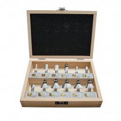 Makita Coffret de 12 fraises à bois queue 8 mm D-53556 Makita Kobleo