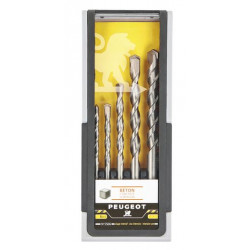 Peugeot Coffret de 5 forets béton usage intensif Kobleo Peugeot Coffret de 5 forets béton usage intensif Kobleo