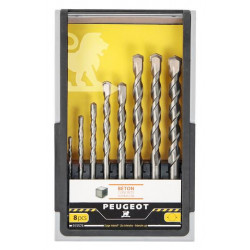 Peugeot Coffret de 8 forets béton usage intensif Kobleo Peugeot Coffret de 8 forets béton usage intensif Kobleo