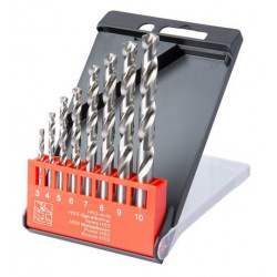 Ribitech Coffret de 8 forets métal acier HSS M2 PRFE8HSSM2/V Kobleo