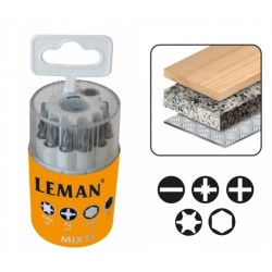 Leman Coffret de 9 Embouts de Vissage Pz Ph Fente Porte-Embout Kobleo