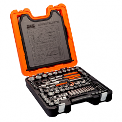 Bahco Coffret douilles 1/2 1/4 et 3/8 avec jeu clés mixtes/embouts 138 pi Kobleo