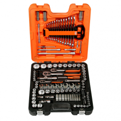 Bahco Coffret douilles 1/2 1/4 et 3/8 avec jeu clés mixtes/embouts 138 pi Kobleo