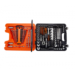 Bahco Coffret douilles 1/2 1/4 et 3/8 avec jeu clés mixtes/embouts 138 pi Kobleo