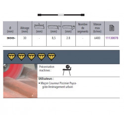 Sidamo Disque Diamant Ultra Speed D. 300 X 30-25,4 X H 8,5 Sidamo Kobleo