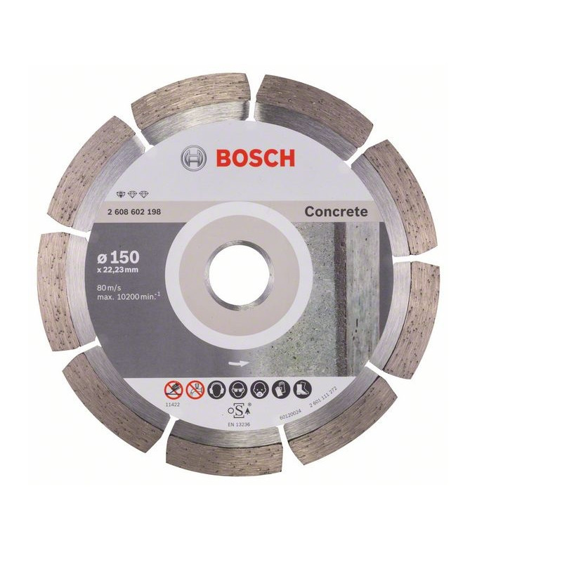 Bosch Disque diamant spécial béton dur et armé pour meuleuses Diam150mm Kobleo