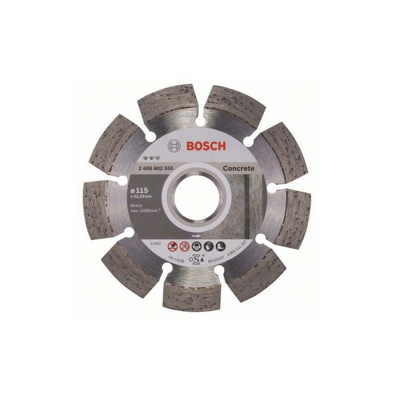 Bosch Disque diamant pour béton dure et armé Diam230mm alésage 22,23mm Kobleo