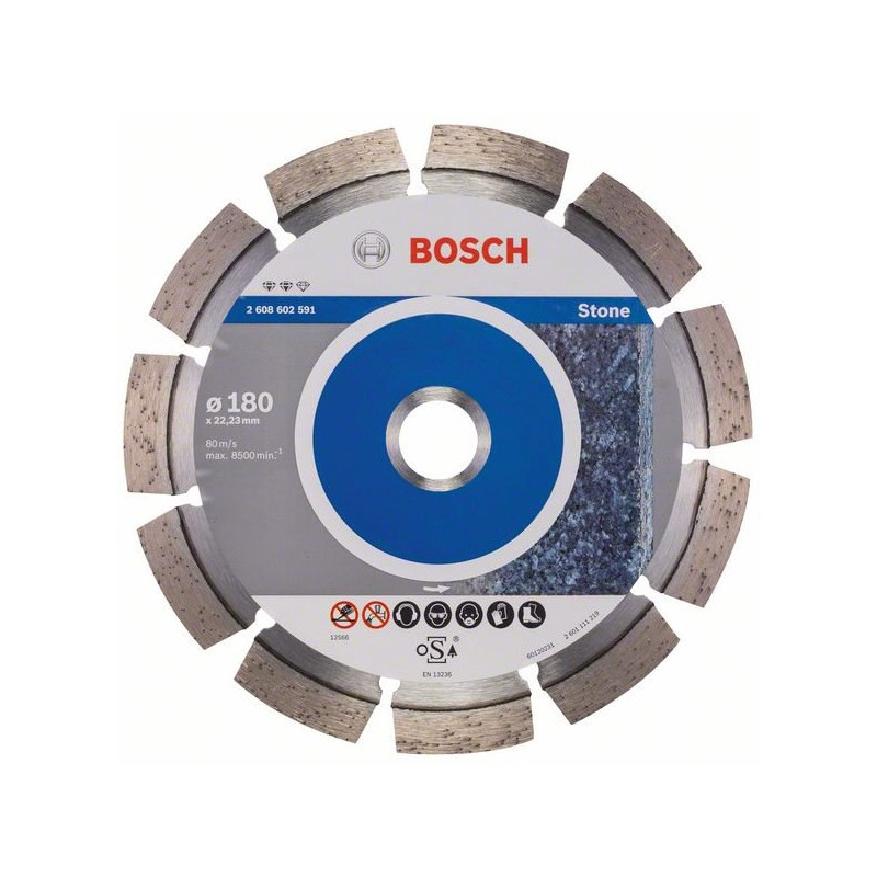 Bosch Professional Disque à tronçonner diamanté Expert for Stone D. 180 x 22,23 mm Kobleo
