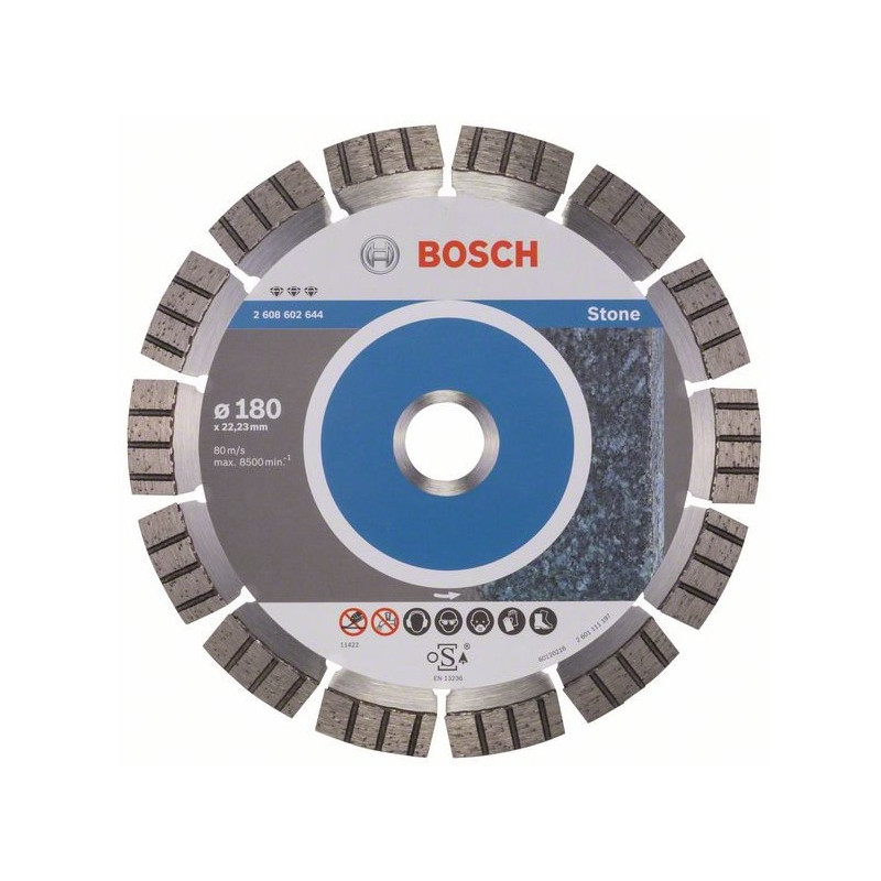 Bosch Professional Disque à tronçonner diamanté Best for Stone D.180 x 22,23 mm Kobleo