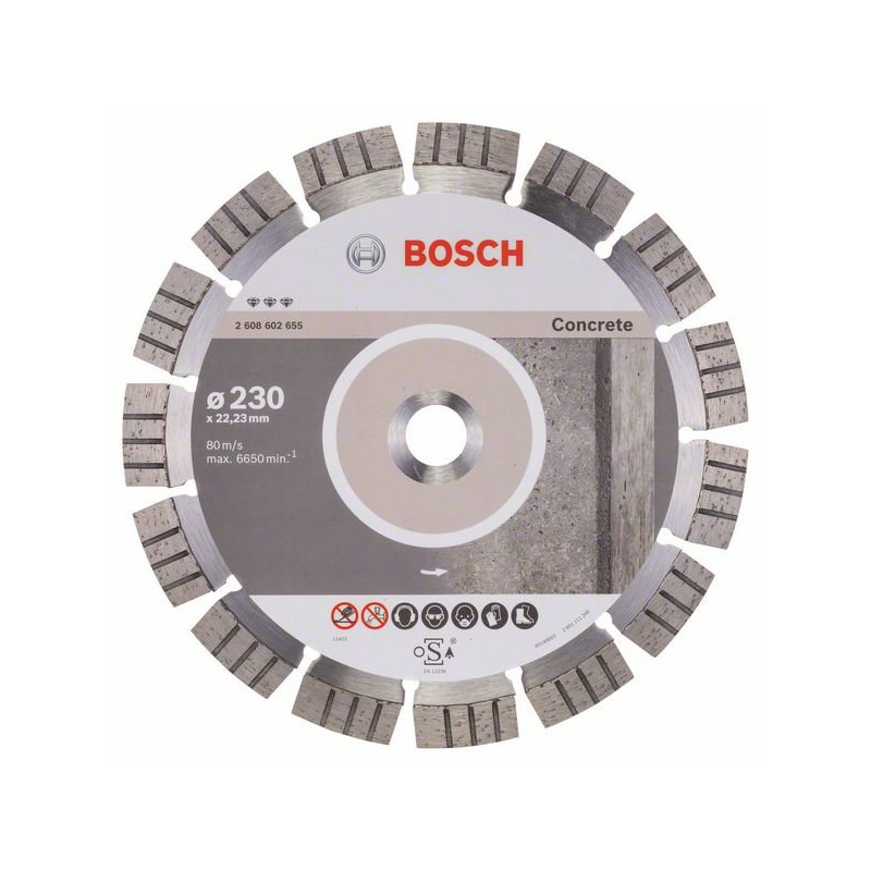 Bosch Disque à tronçonner diamanté Diam 230 x 2223 mm best for Concrete 2608 Bosch Kobleo
