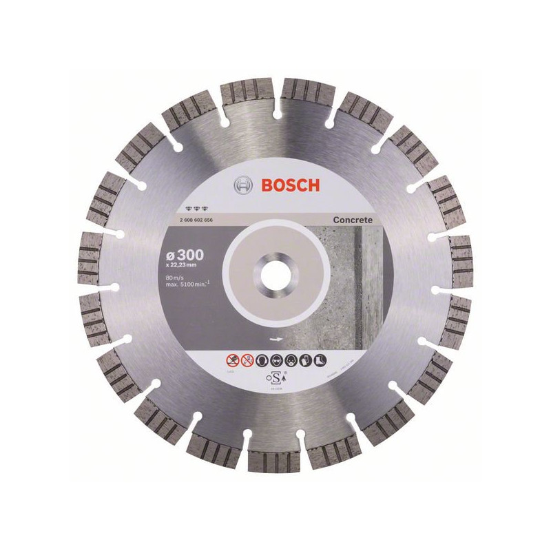 Bosch Disque à tronçonner diamanté Diam 300 x 2223 mm best for Concrete 2608 Bosch Kobleo