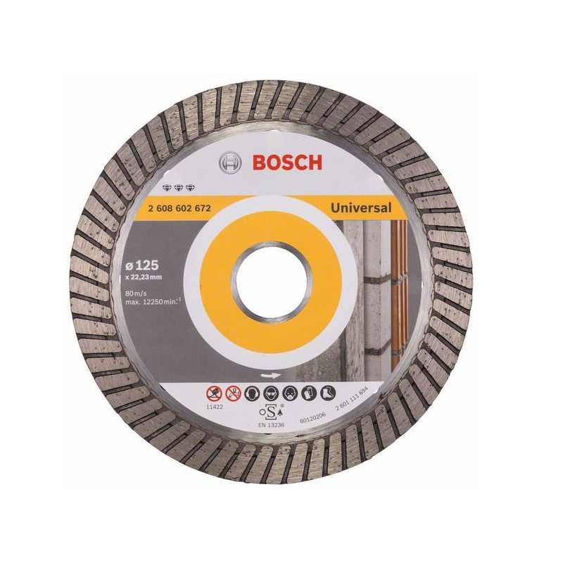 Bosch Disque à tronçonner diamanté Best for Universal Turbo D 125 x 2223 mm Kobleo