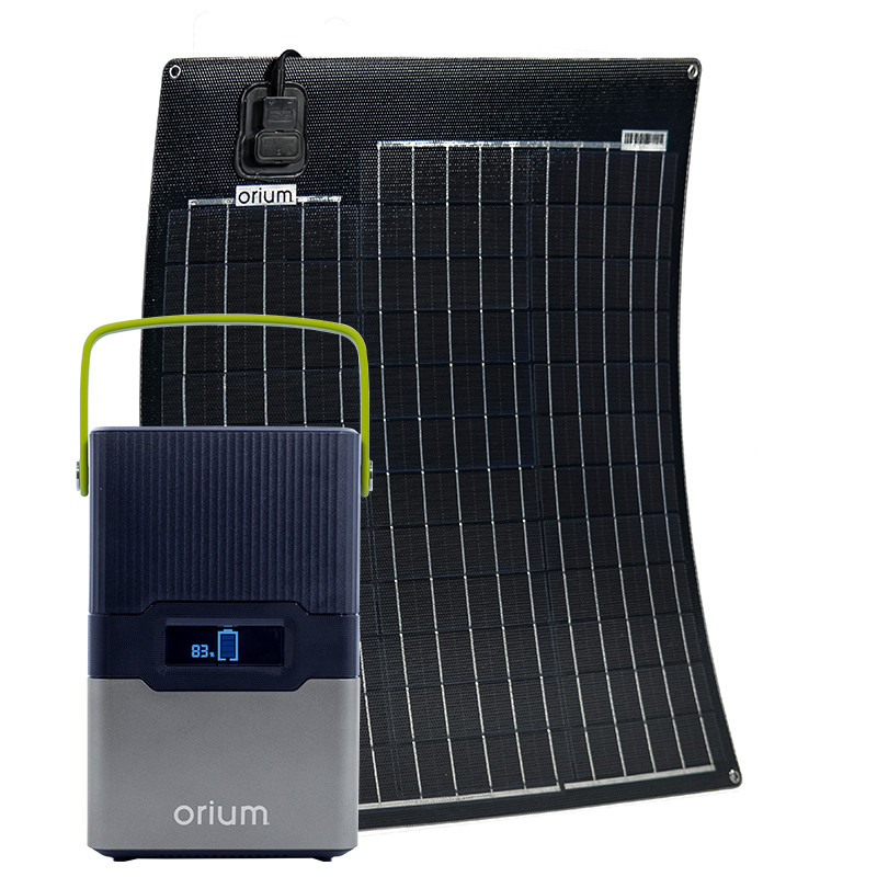Mundus Pack Station d'énergie portative IZZYWATT 250 panneau solaire semi-rig Kobleo