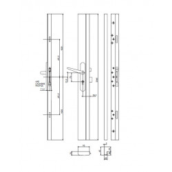 Thirard Cylindre ATLANTIC M 33 x 58 mm 4 clés pour porte ép 45 mm maxi TRIBAND Kobleo