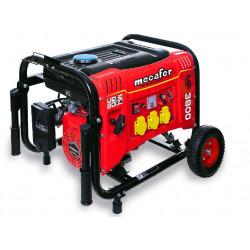 Mecafer Groupe électrogène MF3800 AVR 3,5KW 7Cv 15L Kit mobile Kobleo