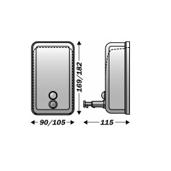 JVD Distributeur de savon inox 850 ml Kobleo