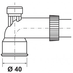 Nicoll Dispositif anti-bruit PVC Coude 90° Nicoll Kobleo