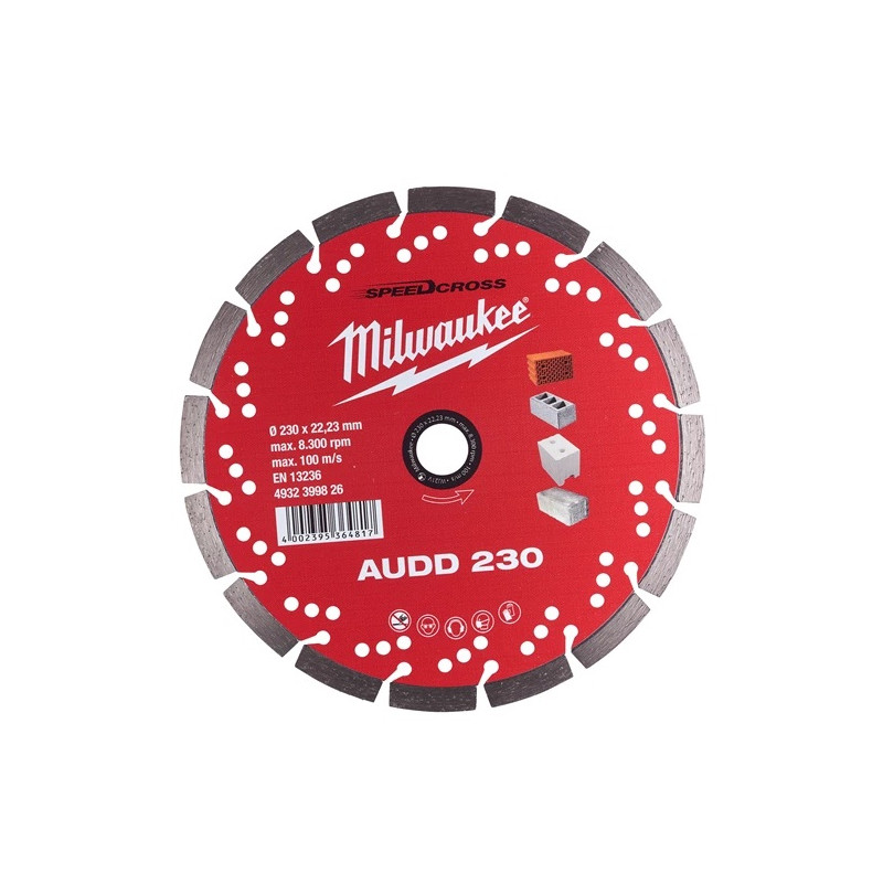 Milwaukee Disque diamant AUDD 230 x 22,23 x 2,6 mm Kobleo