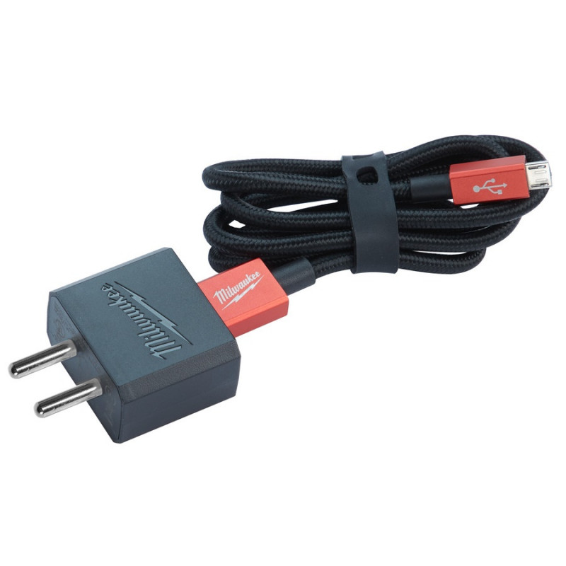 Milwaukee Câble USB 90cm avec prise 2.1A CUSB Kobleo