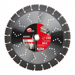 Leman Disque diamant segments béton armé, granit Diam 230 x 22,23 x H 13 mm Kobleo